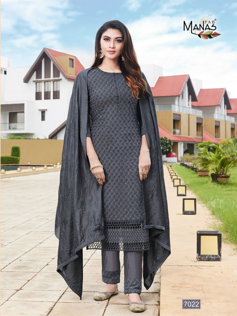 Manas Schiffli 4 Georgette Festive Wear Designer Ready Made Collection